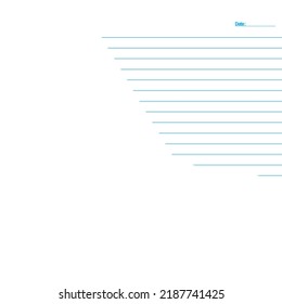 Twibbon template style kerta school notes that tear to form a frame