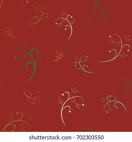 Twig abstract seamless pattern. Fashion graphic background design. Modern stylish abstract texture. Colorful template for prints, textiles, wrapping, wallpaper. Design element. Vector illustration