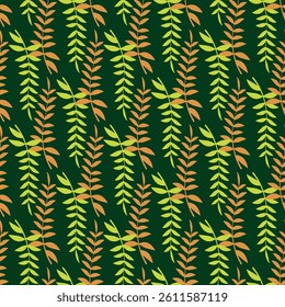 Twig Arrangement Seamless Vector Pattern Design