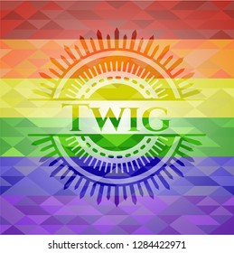 Twig lgbt colors emblem 