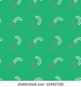 Twig on green background. Fashion graphic background design. Modern stylish abstract texture. Colorful template for prints, textiles, wrapping, wallpaper, website etc. Vector illustration
