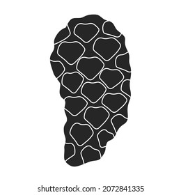 Twig pine isolated black icon. Vector illustration spruce twig pine on white background. Vector black illustration icon tree conifer.