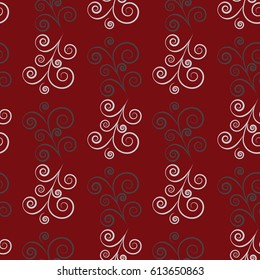 Twig seamless pattern. Fashion graphic background design. Modern stylish abstract texture. Colorful template for prints, textiles, wrapping, wallpaper, website etc. Vector illustration