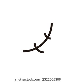 Twigs símbolo geométrico simple vector logo