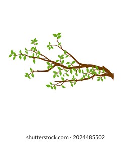 Twigs illustration, a simple flat vector design