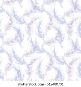 Twigs seamless pattern. Vector background.