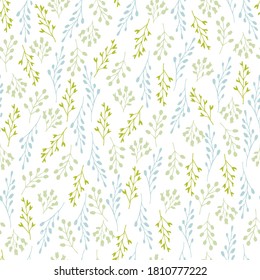 Twigs spring scandinavian pattern on white background
Cute Hand Drawn Twigs herbs. spring scandinavian pattern,  summer print, texture for wrapping paper, wallpapers, covers, greeting cards, and web