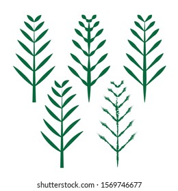 Twigs Tree Plant Vector Logo Illustration