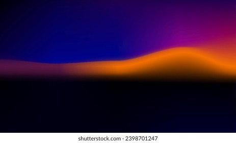 Twilight after sunset orange pink purple blue and black background