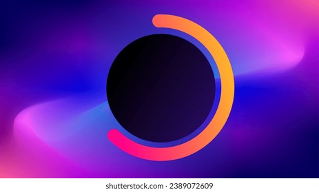 Twilight blend of colors gradient dynamic background with circle copy space