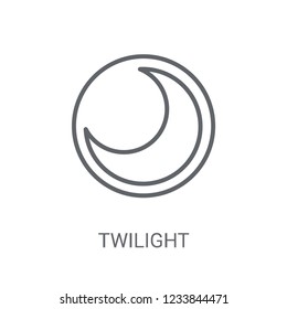 twilight icon. Trendy twilight logo concept on white background from Weather collection. Suitable for use on web apps, mobile apps and print media.