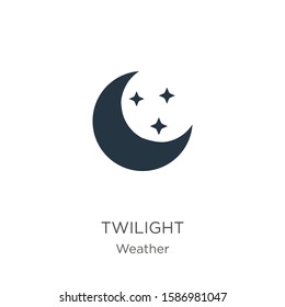 Twilight icon vector. Trendy flat twilight icon from weather collection isolated on white background. Vector illustration can be used for web and mobile graphic design, logo, eps10