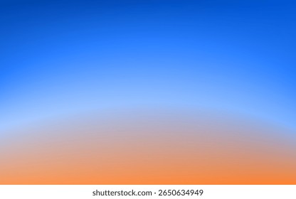 Twilight Sky Ombre Background with Blue and Orange Gradient