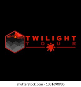 Twilight Tour Logo Design Vector