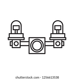 Twin Aviation Obstruction Light.Aircraft Warning Light