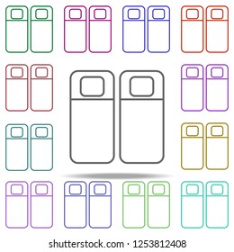 twin beds icon. Elements of Hotel in multi color style icons. Simple icon for websites, web design, mobile app, info graphics