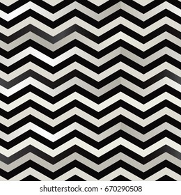 The twin black and white zigzag stripes floor. (Retro optical background).