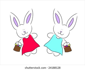 Twin bunnies