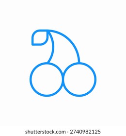twin cherry icon sign vector