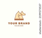 Twin chess horse logo is suitable for finance companies, business, finance, creative industries and many more