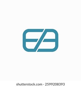twin E letter logo with aesthetics