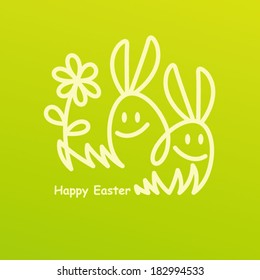 Twin Easter bunnies