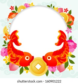 Twin Fish/oriental style background