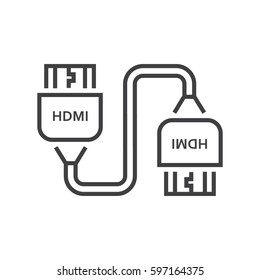 Twin HDMI Adapter Line icon