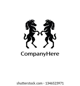 twin horse logotype