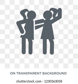 twin icon. Trendy flat vector twin icon on transparent background from family relations collection. 