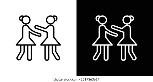 Twin icon. vector illustration, pictogram isolated. editable