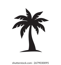 Twin Palm Vektor perfekt für Badeorte, Sommer Bekleidung und Tourismus Kampagnen