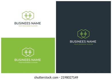 Design-Vektor für doppelte Logos