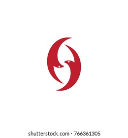 twin swallow logo design
