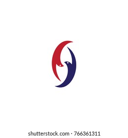 twin swallow logo design