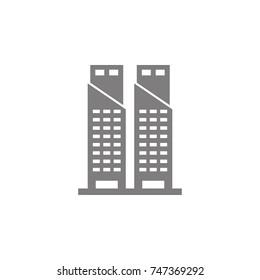 twin towers icon. Web Icon. Premium quality graphic design. Signs, outline symbols collection, simple icon for websites, web design, mobile app on white background