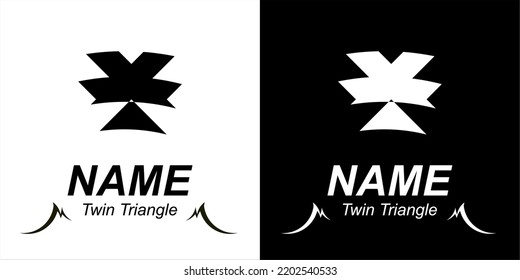 Twin Triangles Built Together Logo