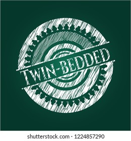 Twin-bedded with chalkboard texture