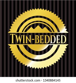 Twin-bedded shiny emblem