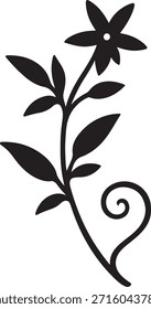 Twining Jasmine Icon – Ilustración vectorial