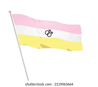 Twink pride flag. vector illustration