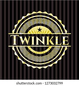 Twinkle golden emblem