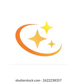 twinkle icon, colored flat vector. modern and minimalist design.