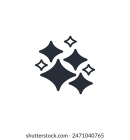 twinkle icon. vector.Editable stroke.linear style sign for use web design,logo.Symbol illustration.