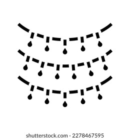 Zweifarbige Lichter Schlafzimmer Innenhof Glyph Symbol Vektorgrafik. Doppelleuchten Schlafzimmer Innenschild. einzelne Symbolillustration