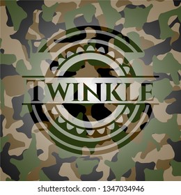 Twinkle on camo texture