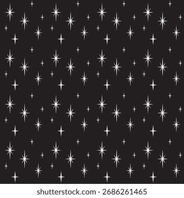 Twinkle Nahtloses Muster. Fröhliches Halloween, Halloween-Kulisse. Vektorvorlage für Gewebe, Textilien, Tapeten, Umhüllungspapier