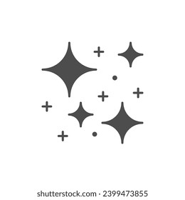 Twinkle or sparkle glyph icon