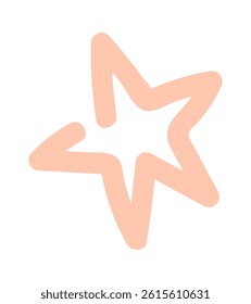Twinkle star hand drawn element