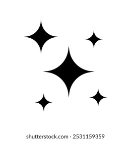 Twinkle star icon. Clean star icon. Shine icon.